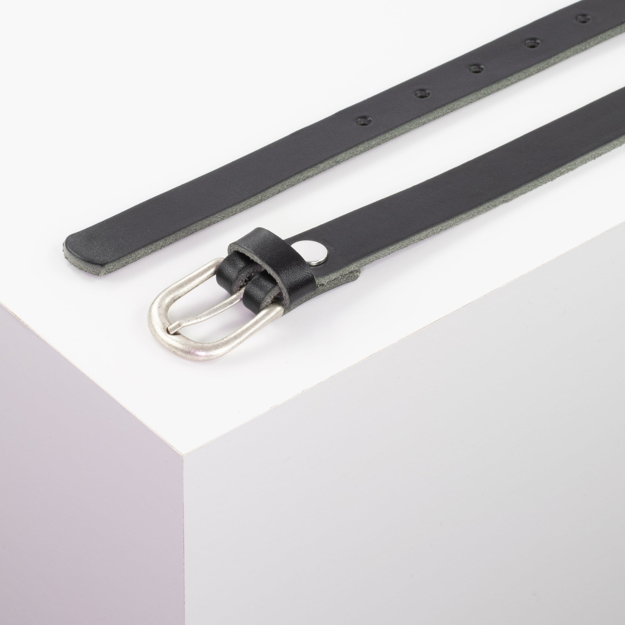 BC Belts Damen-Ledergürtel – 3,2 Cm Breit, Mit Druckknöpfen & Austauschbarer Schnalle, Vintage-Optik
