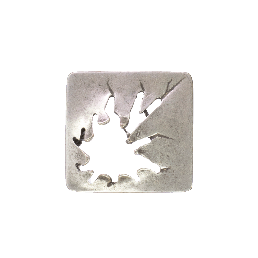 Gürtelschnalle 3,5cm Vesuvio silber