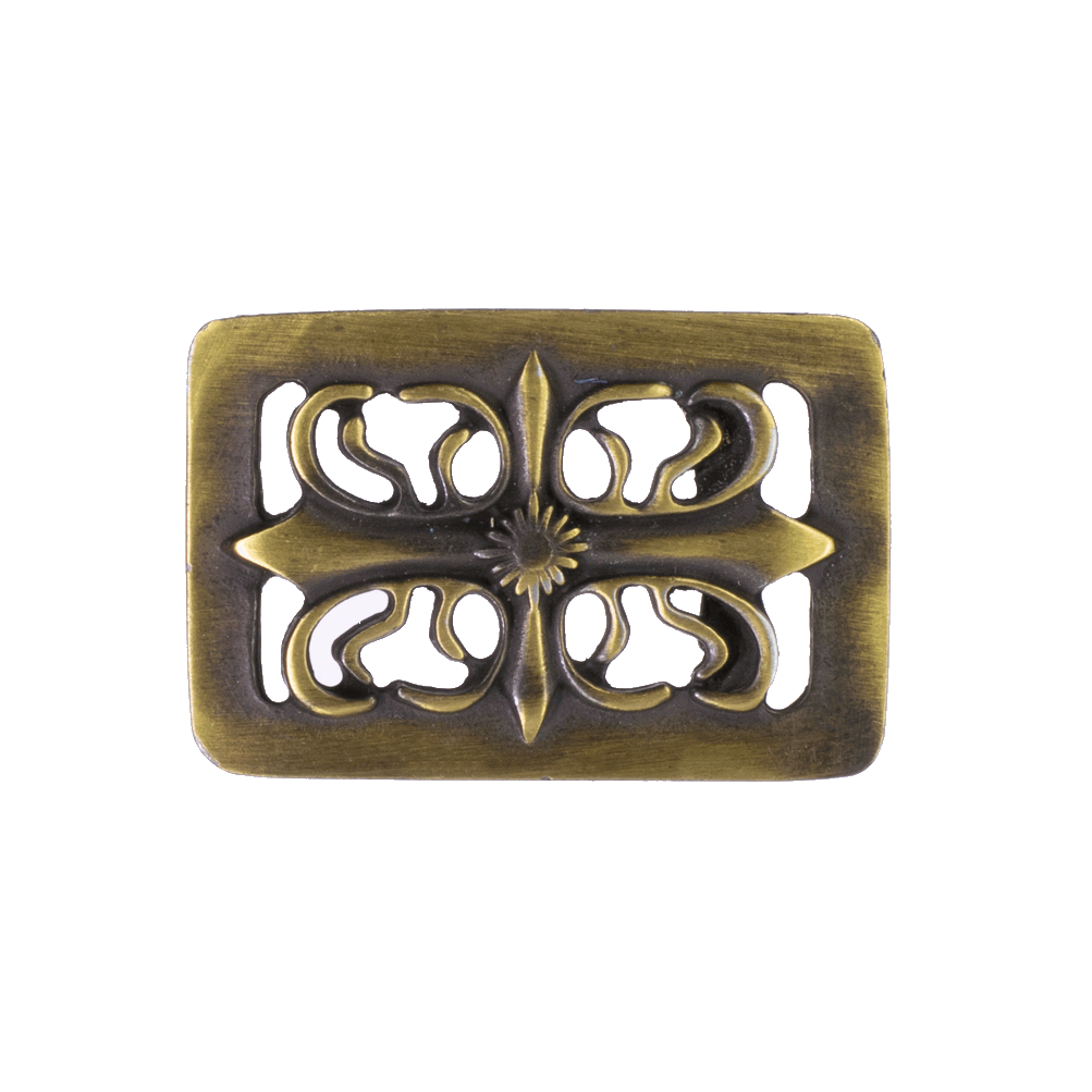 Gürtelschnalle 3,5cm Ritter messing