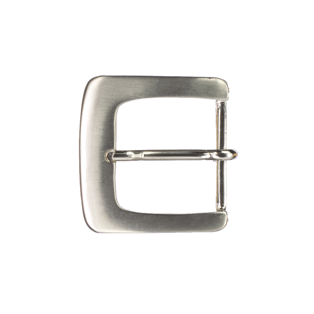 Gürtelschnalle 3,5cm Madrid silber glänzend