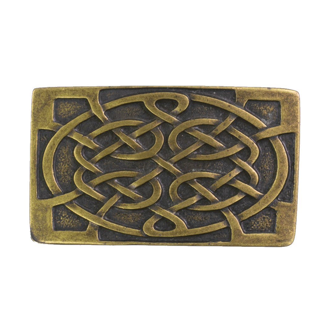 Gürtelschnalle 4cm Gordischer Knoten Rechteck