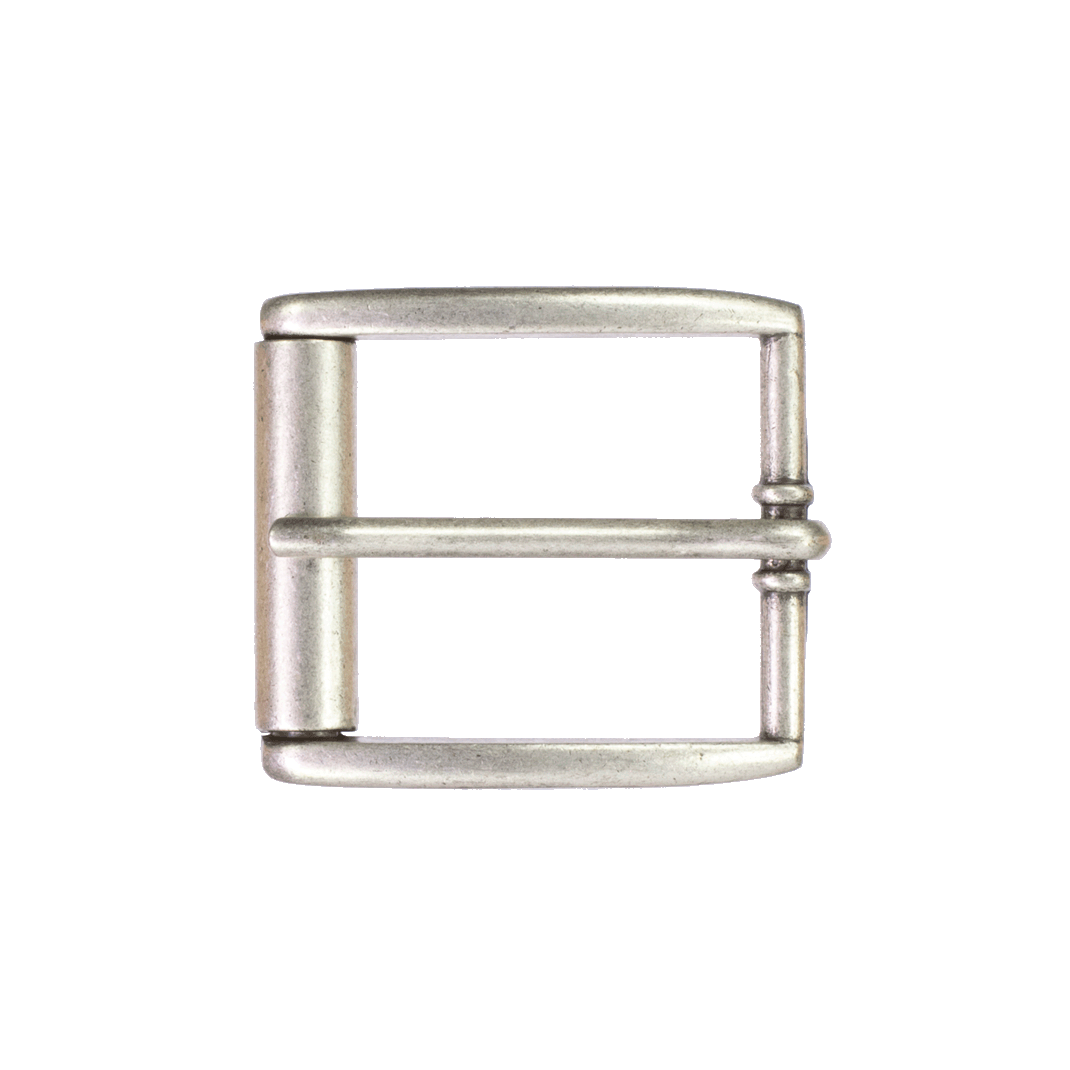 Gürtelschnalle 4cm Amsterdam silber matt