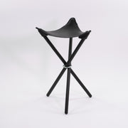 Lederhocker Größe L schwarz