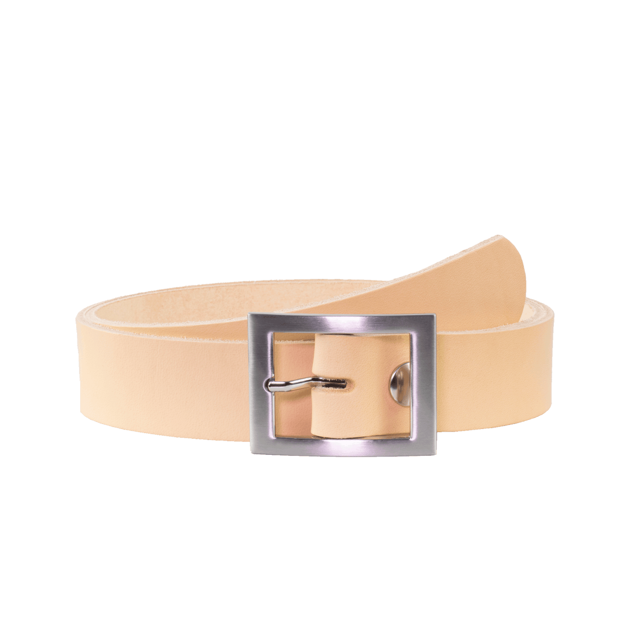 Ledergürtel 3,5cm mit Schnalle Sydney natur ohne Muster
