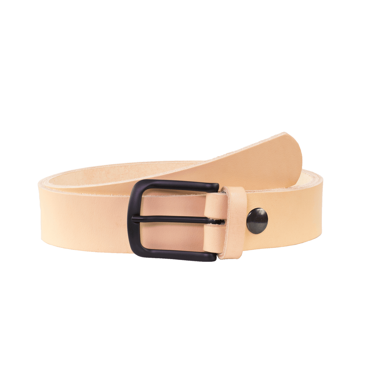 Ledergürtel 3,5cm mit Schnalle Rio natur ohne Muster