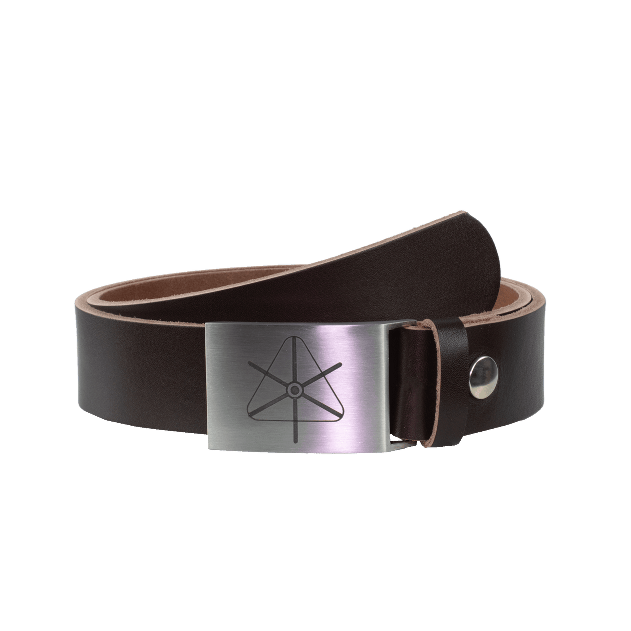 Ledergürtel 4cm mit Schnalle Siegenthaler dunkelbraun ohne Muster