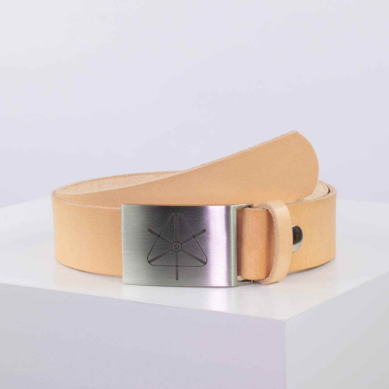 Ledergürtel 4cm mit Schnalle Siegenthaler natur ohne Muster