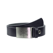 Ledergürtel 4cm mit Schnalle Siegenthaler navi ohne Muster