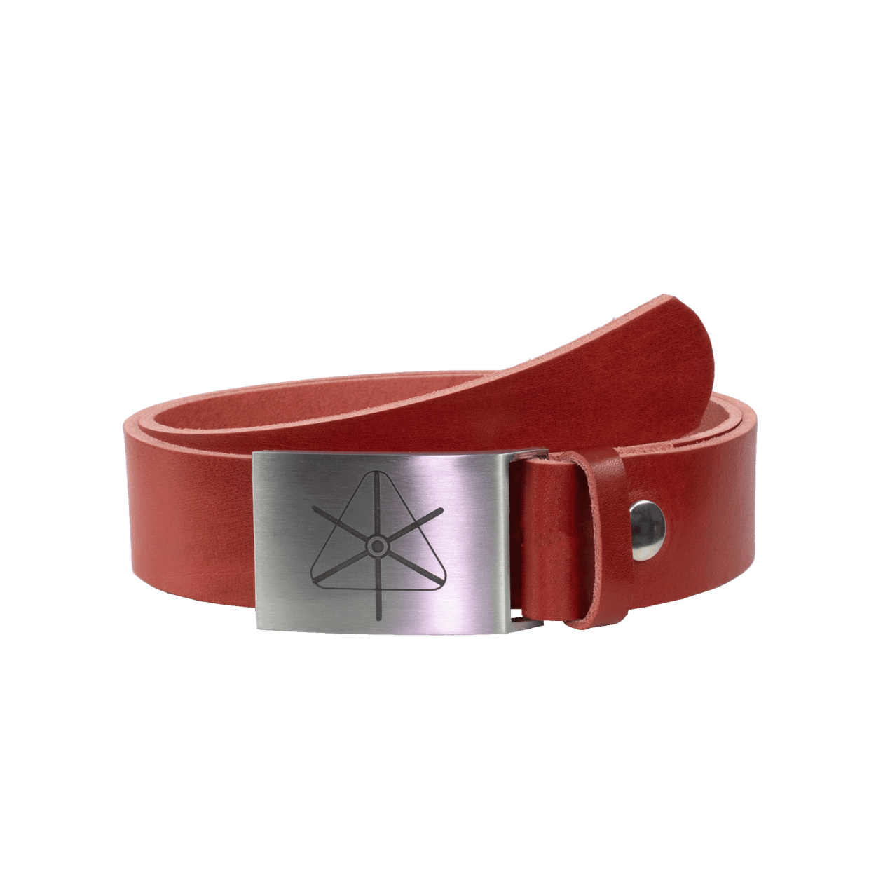 Ledergürtel 4cm mit Schnalle Siegenthaler rot ohne Muster