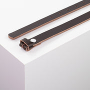 Ledergürtel 2cm braun ohne Muster#farbe_braun