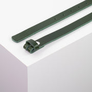 Ledergürtel 2cm gruen ohne Muster#farbe_gruen