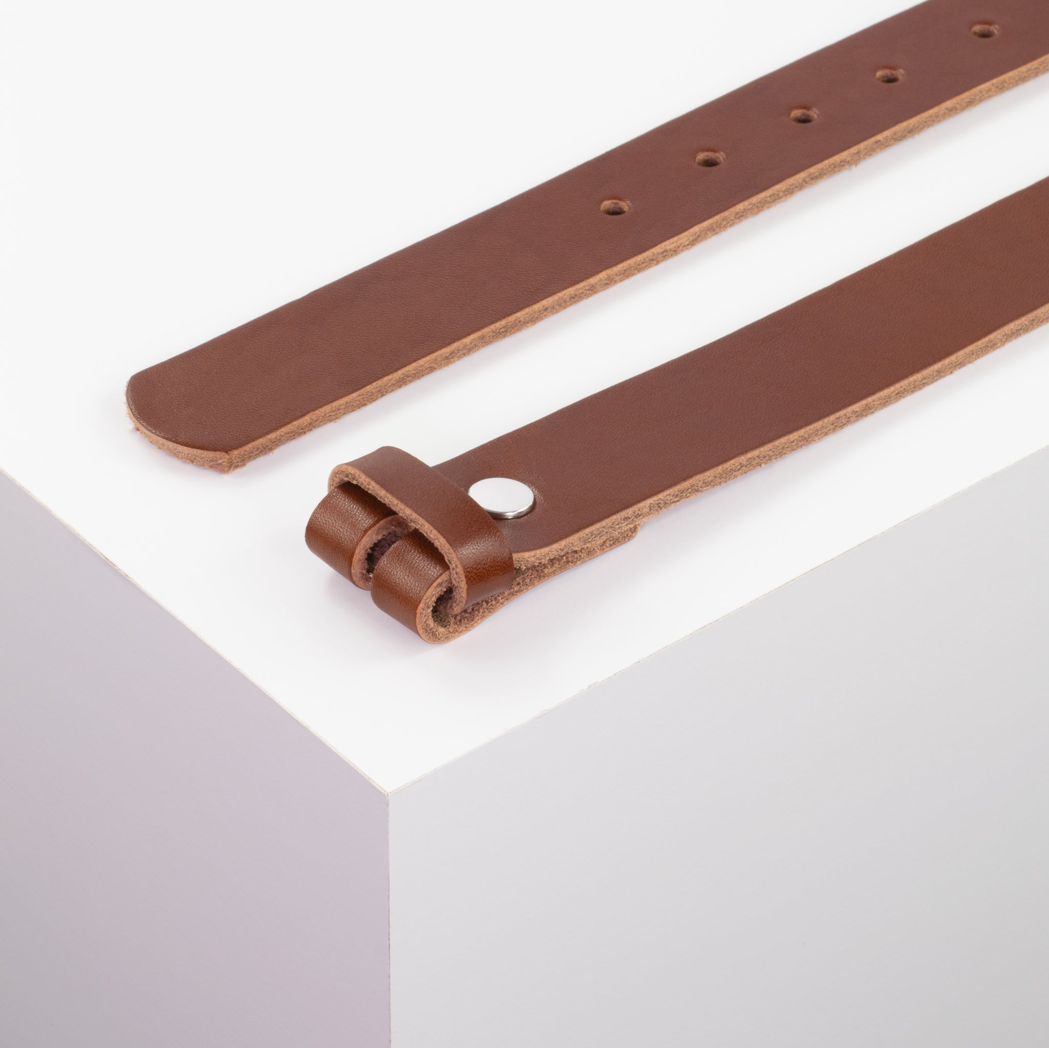 Ledergürtel 3cm cognac ohne Muster#farbe_cognac
