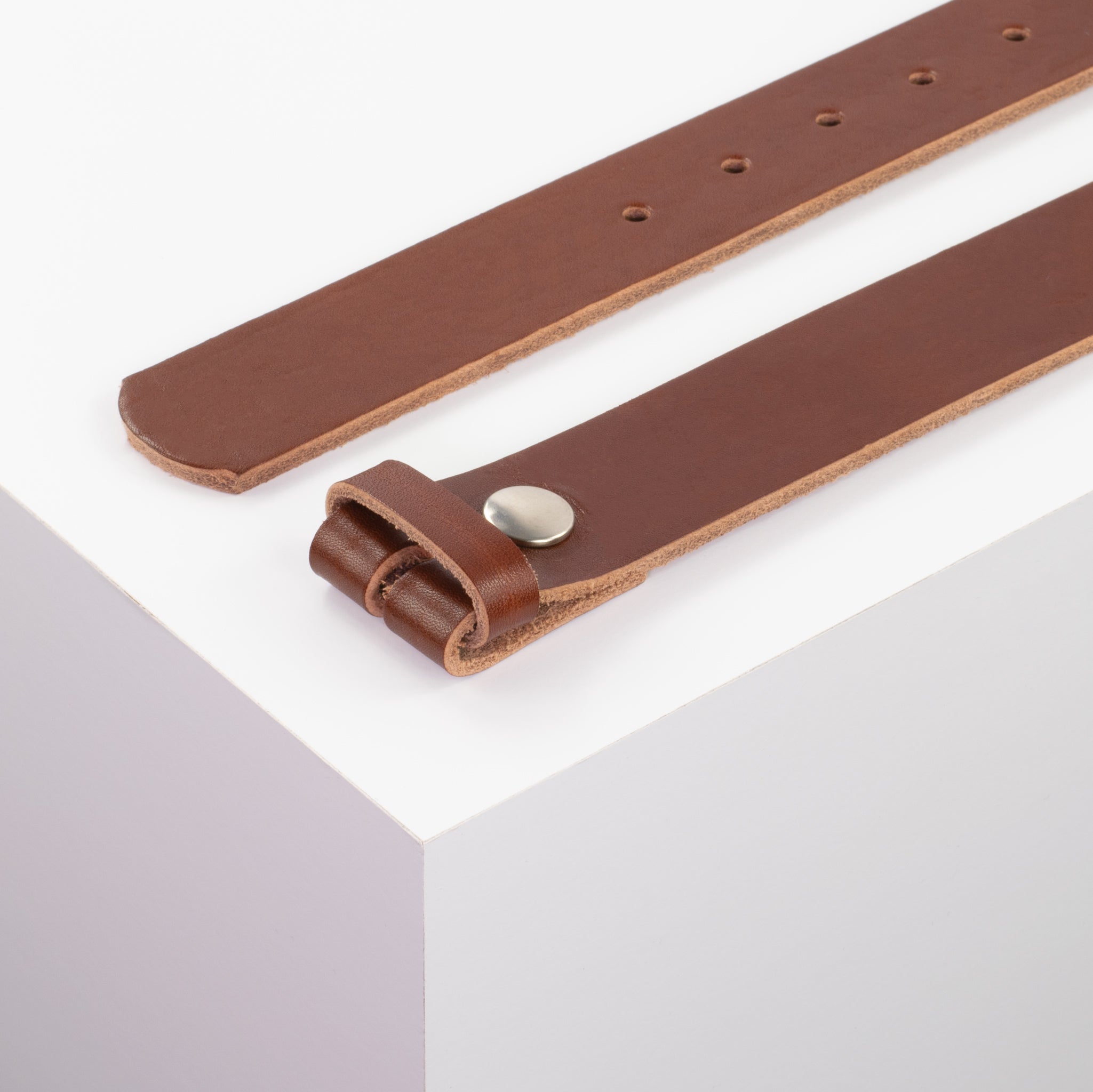 Ledergürtel 3.5cm cognac ohne Muster#farbe_cognac