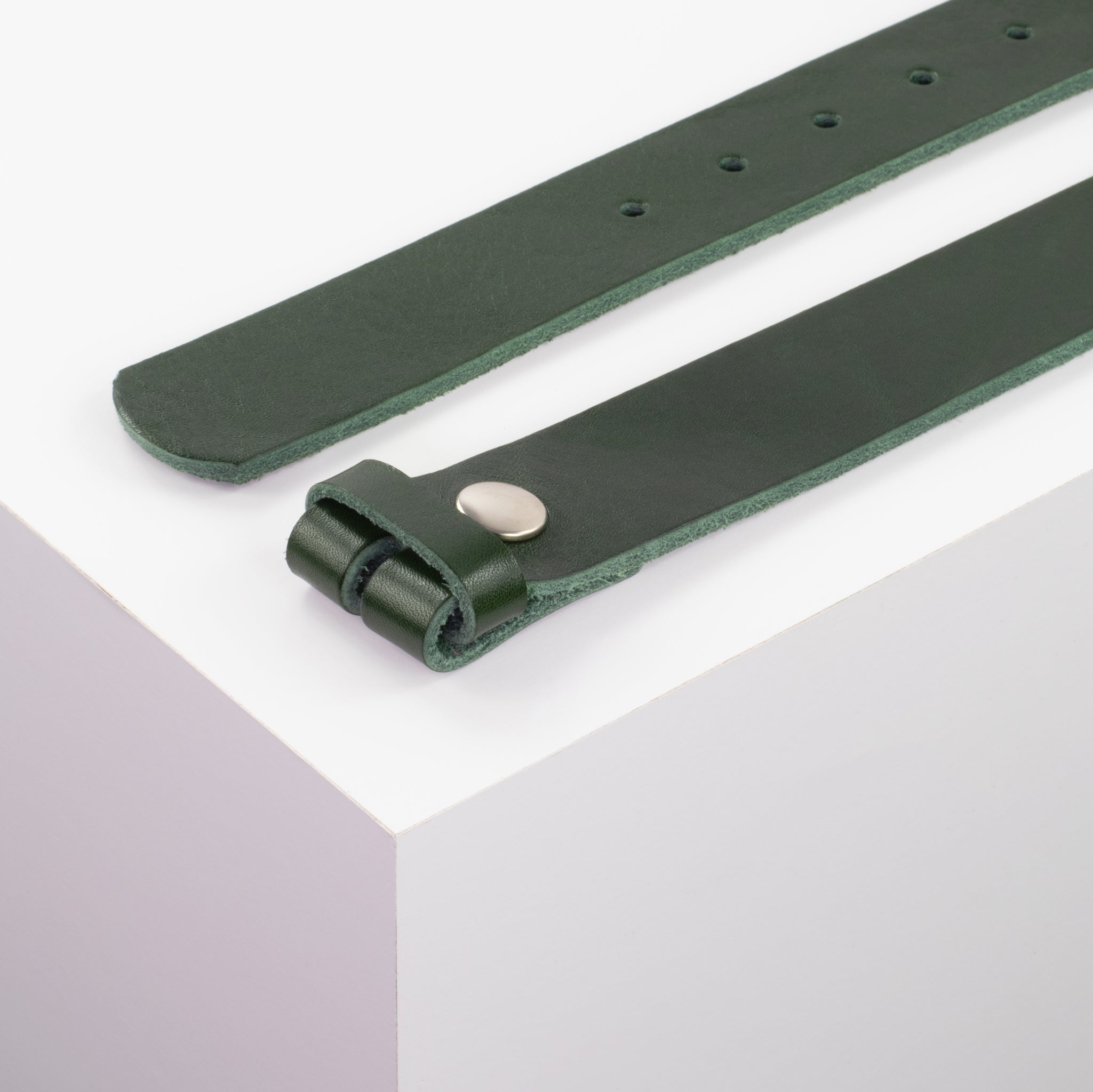Ledergürtel 3.5cm gruen ohne Muster#farbe_gruen