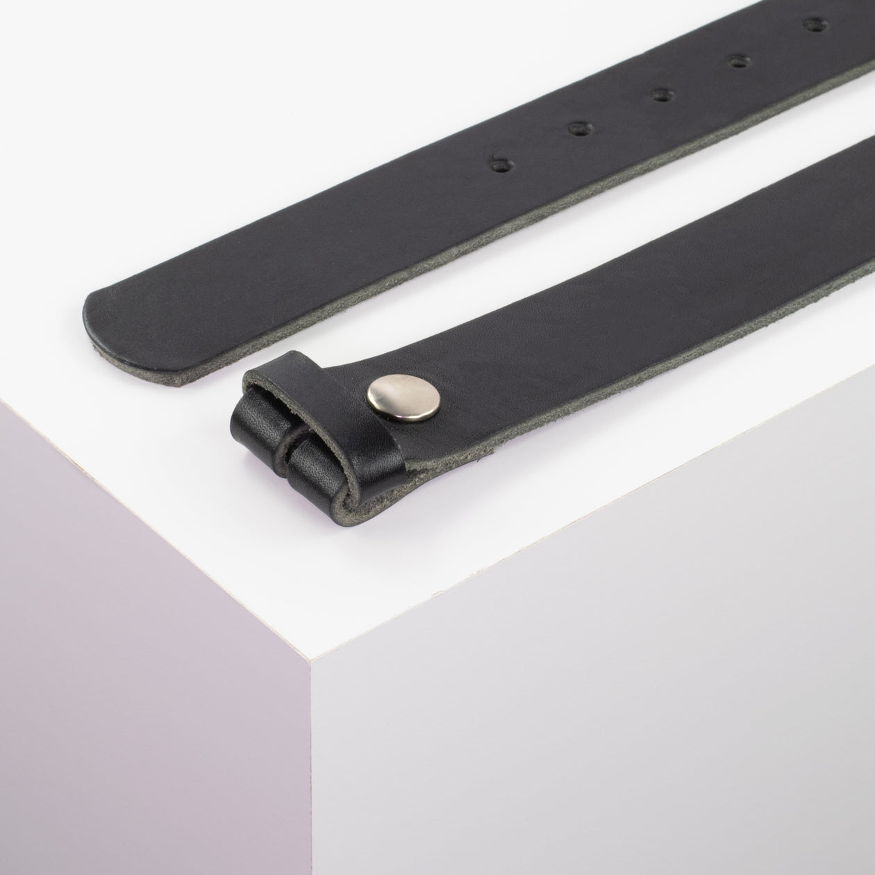 Ledergürtel 3.5cm schwarz ohne Muster#farbe_schwarz