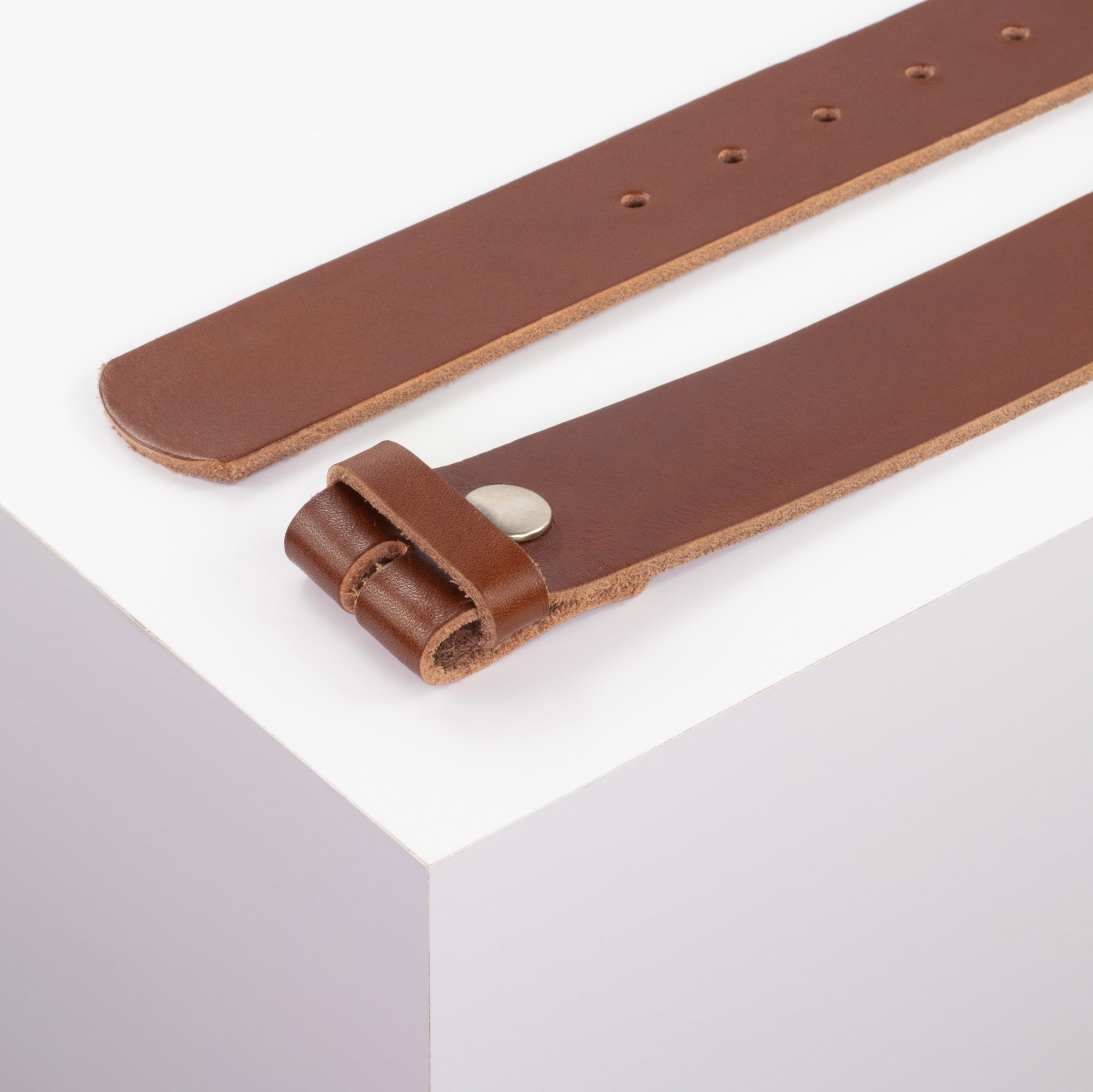 Ledergürtel 4cm cognac ohne Muster#farbe_cognac