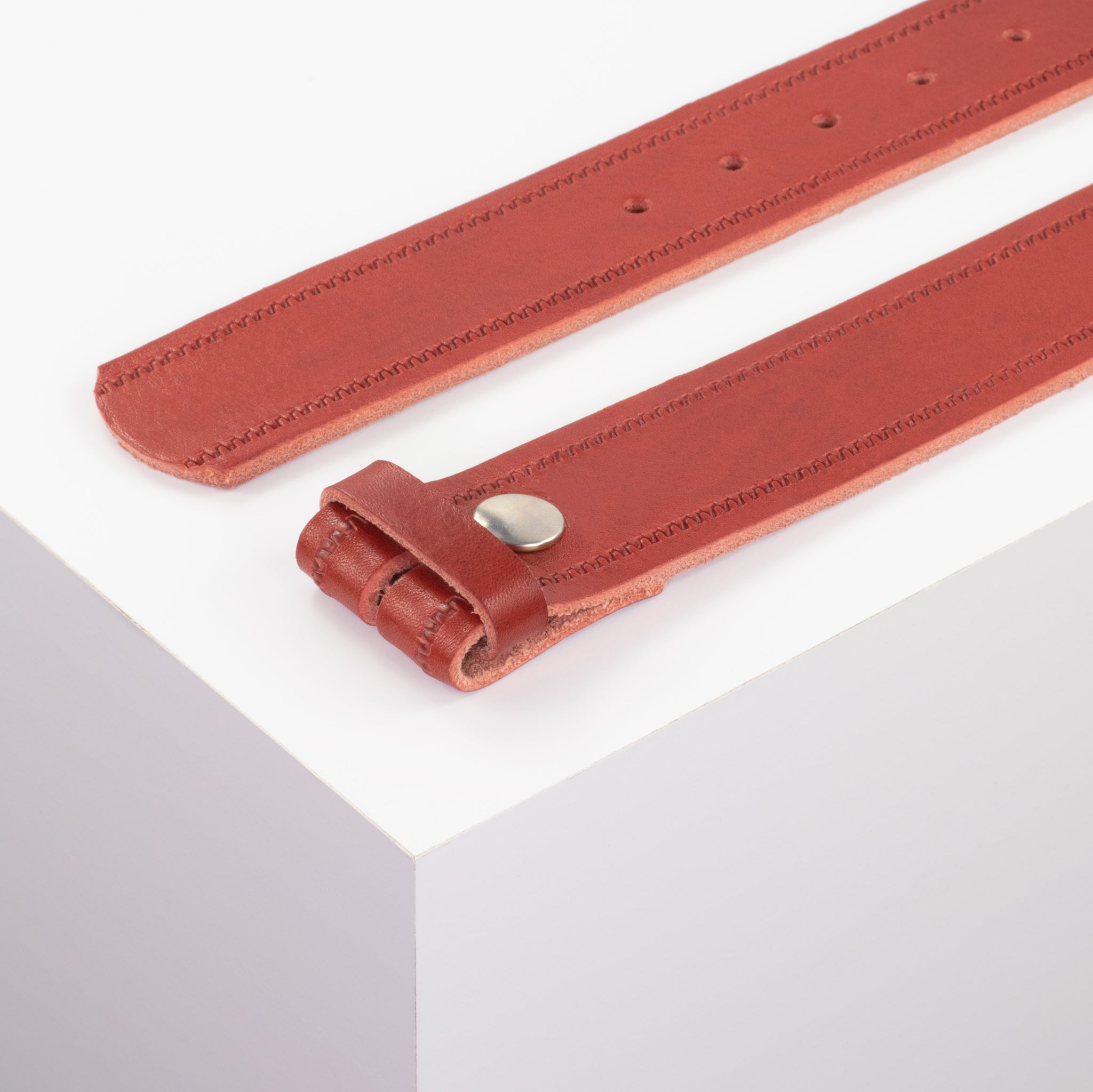 Ledergürtel 4cm rot Reisverschluss#farbe_rot