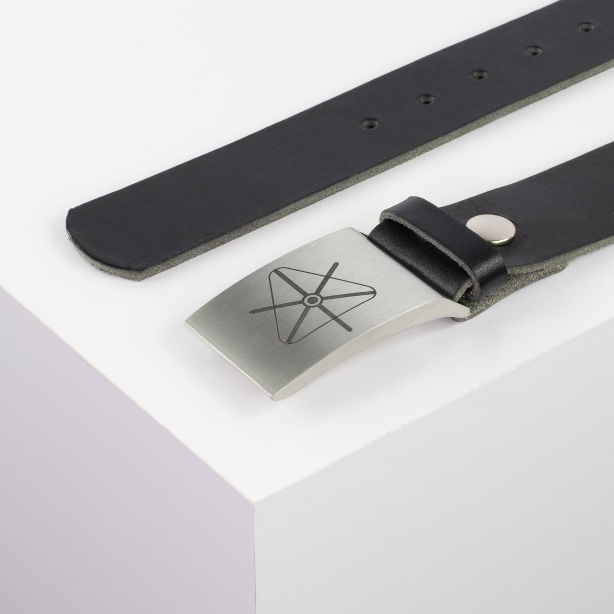 Ledergürtel 4cm mit Schnalle Siegenthaler schwarz ohne Muster